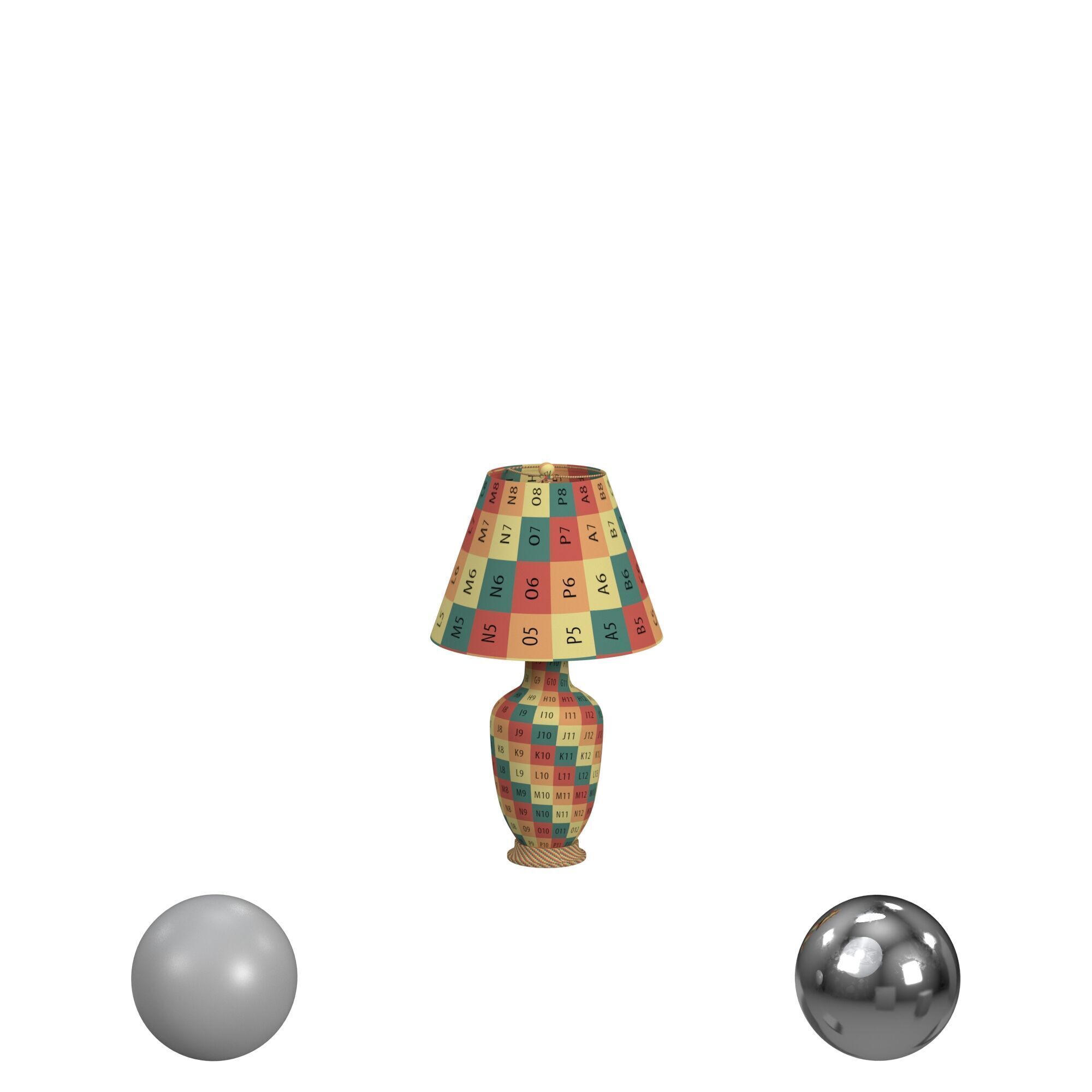 Ginger Jar Lamp Pair In Spinach And Egg 3D model_2