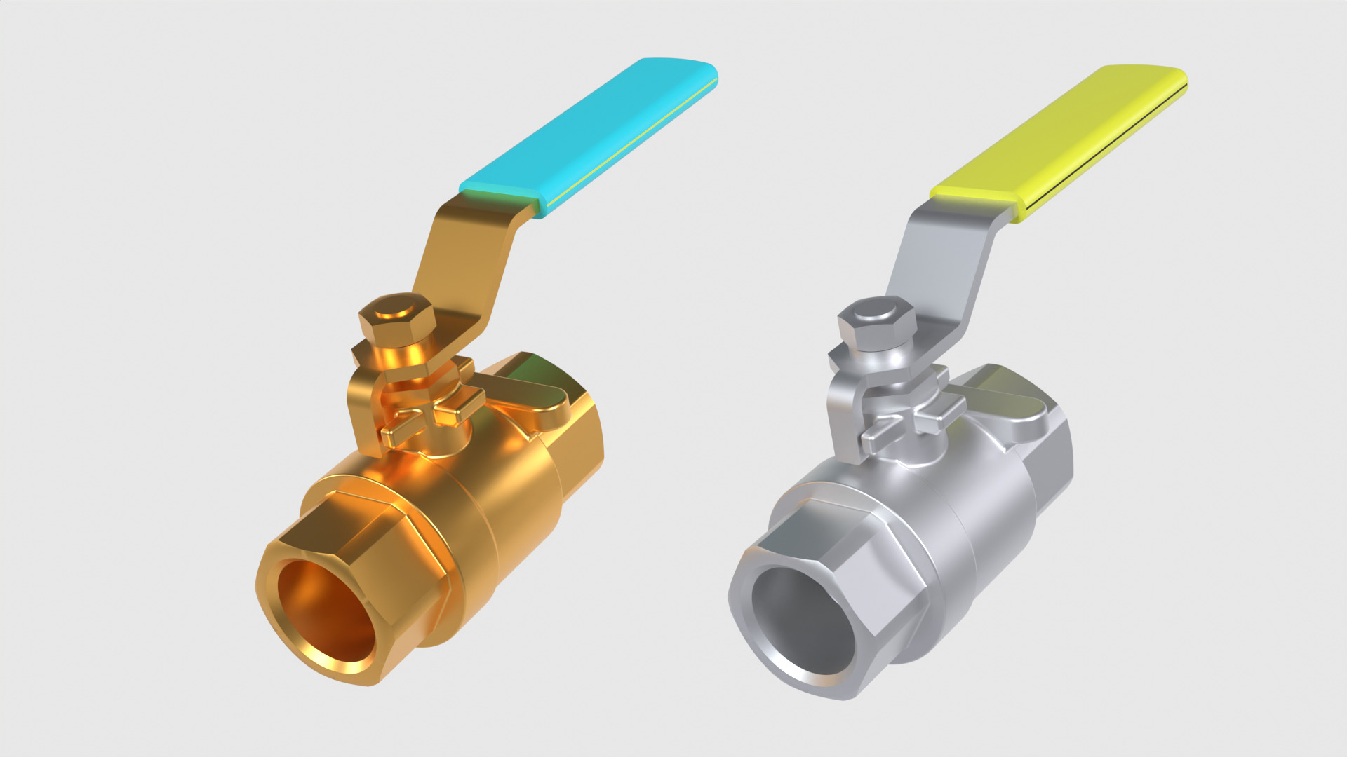 Ball Valve - flow control device 3D model_5