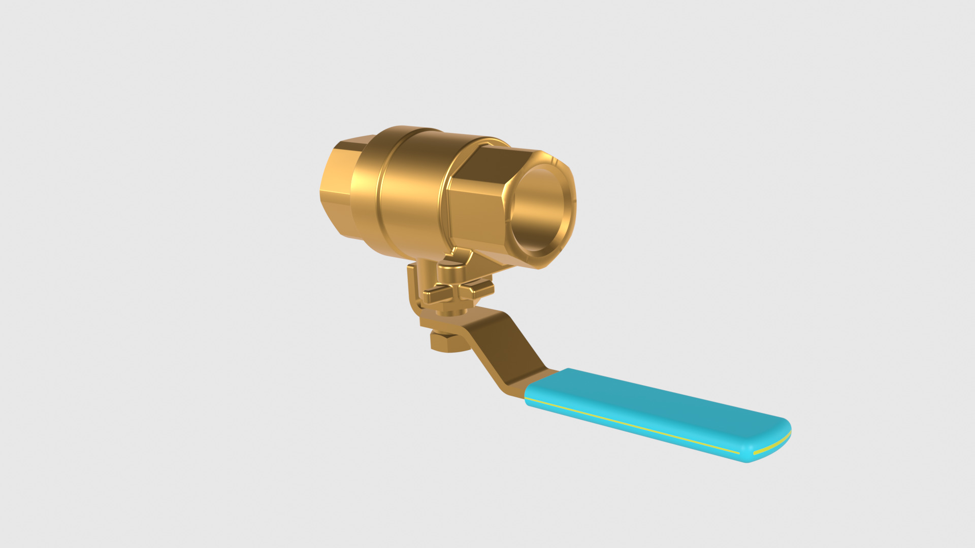Ball Valve - flow control device 3D model_6