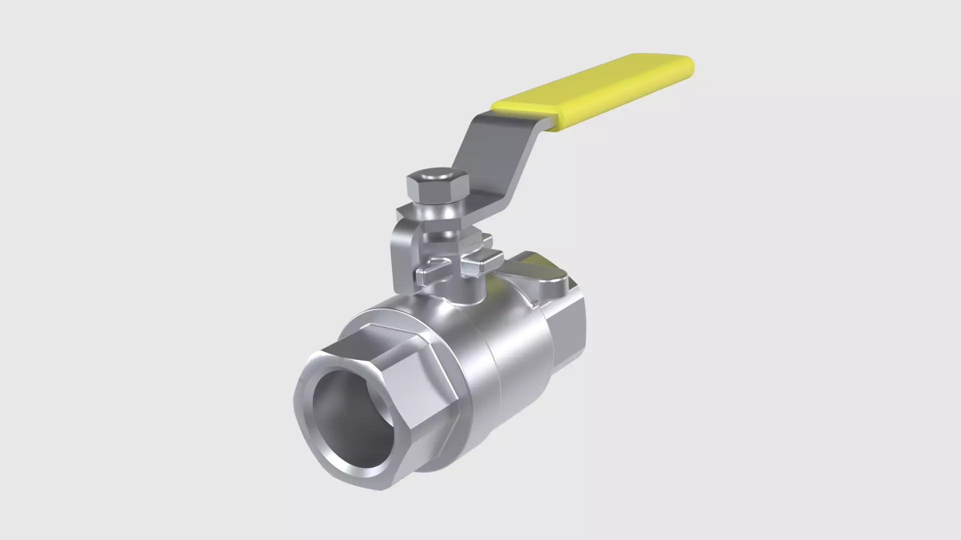 Ball Valve - flow control device 3D model_0
