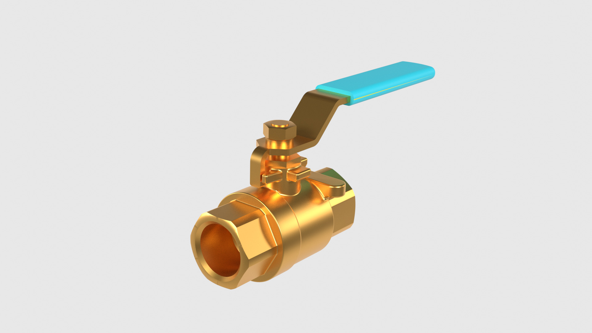 Ball Valve - flow control device 3D model_3
