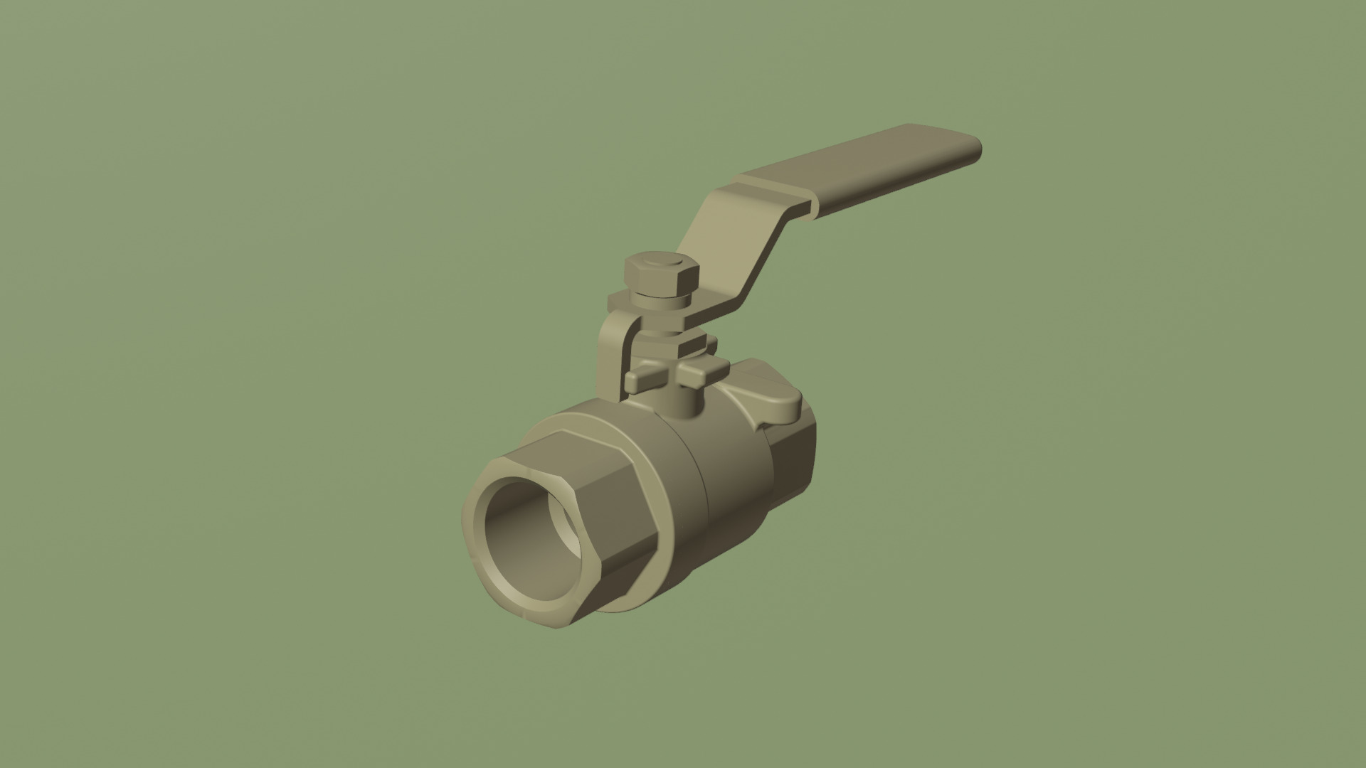 Ball Valve - flow control device 3D model_8