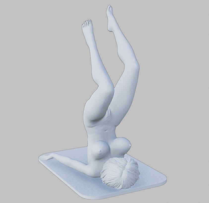 Gym Sexy Girl 3D print model_2
