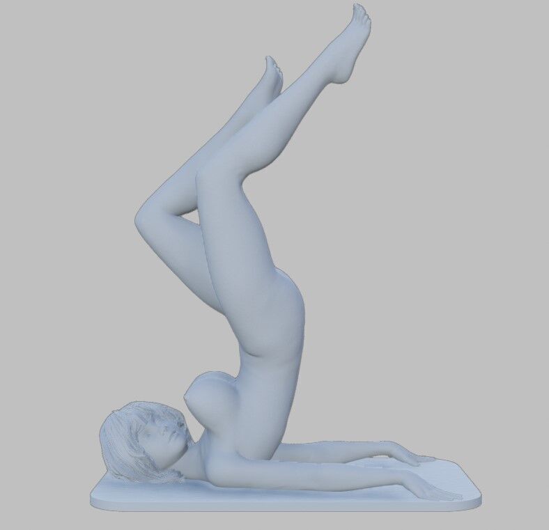 Gym Sexy Girl 3D print model_3