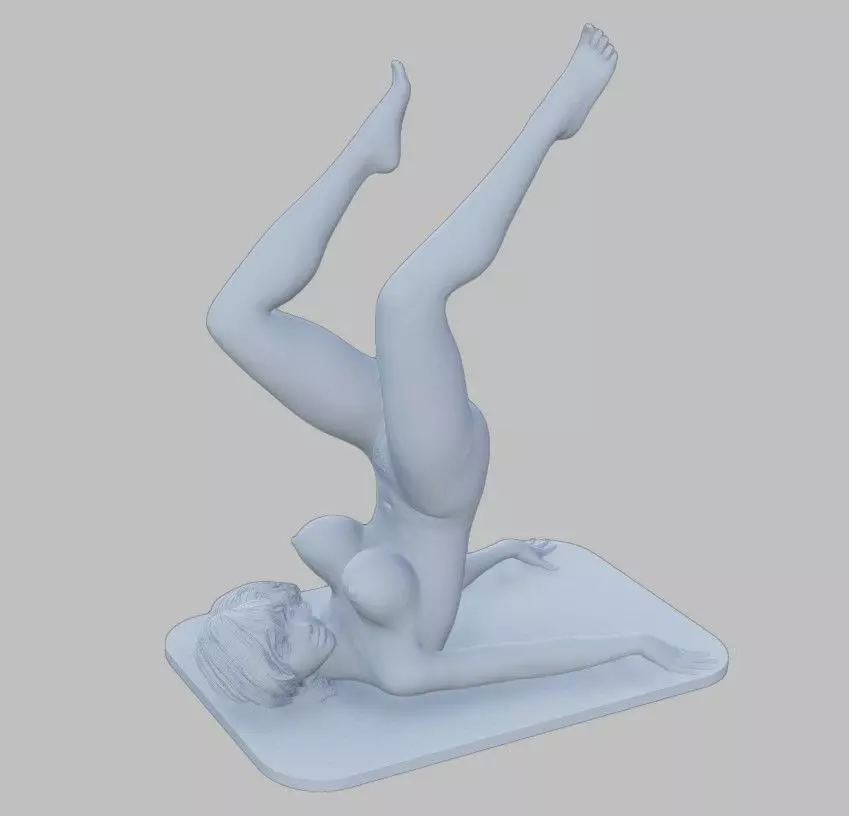 Gym Sexy Girl 3D print model_0