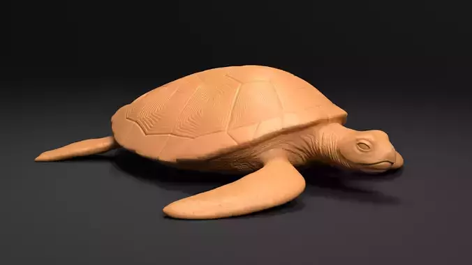 Sea Turtle miniature 3D print model