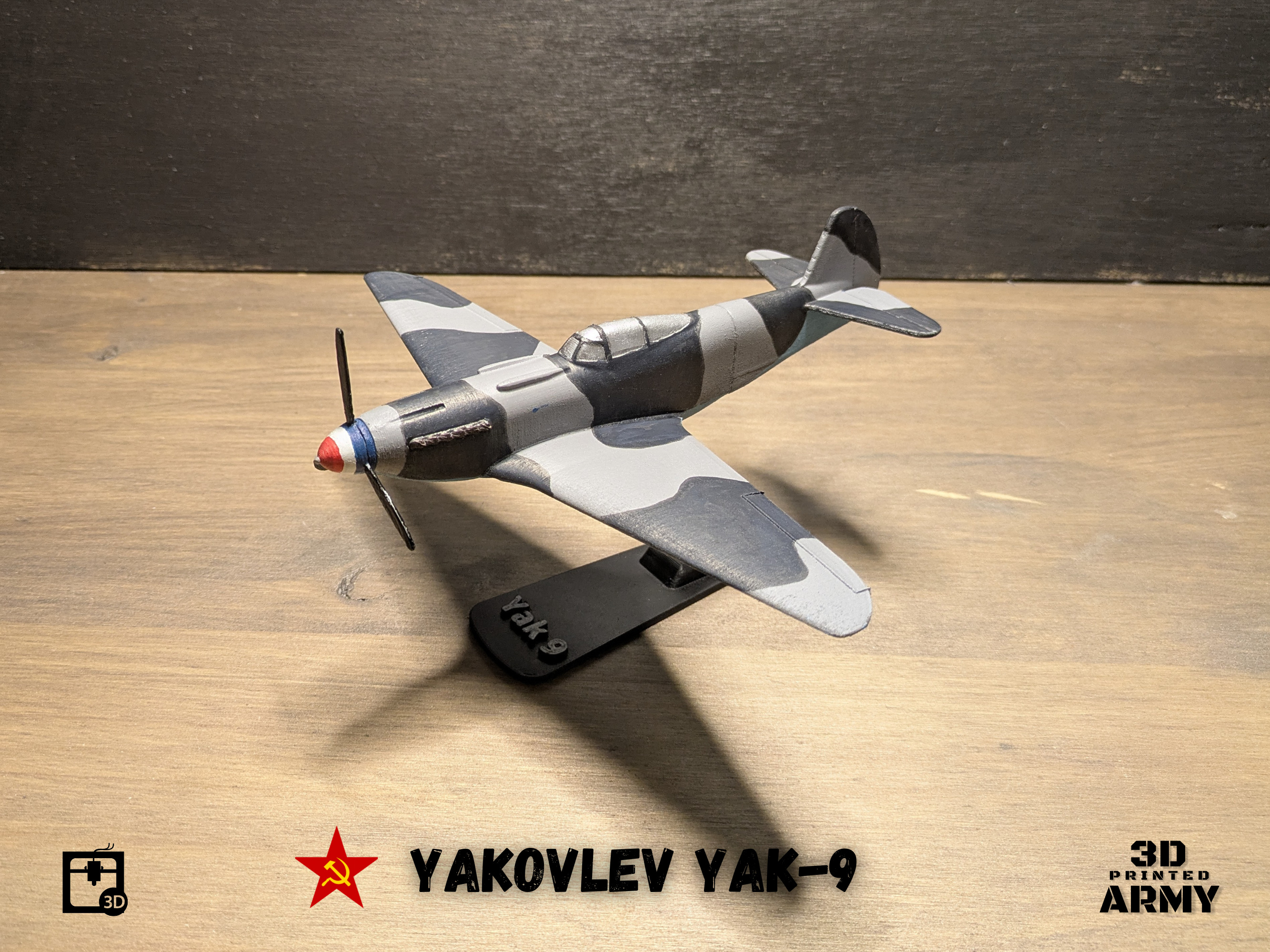 Yakovlev YaK-9 scalemodel - scale 1-44 3D print model_12