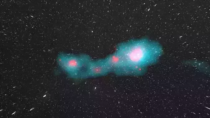 Shapley Supercluster 3D model