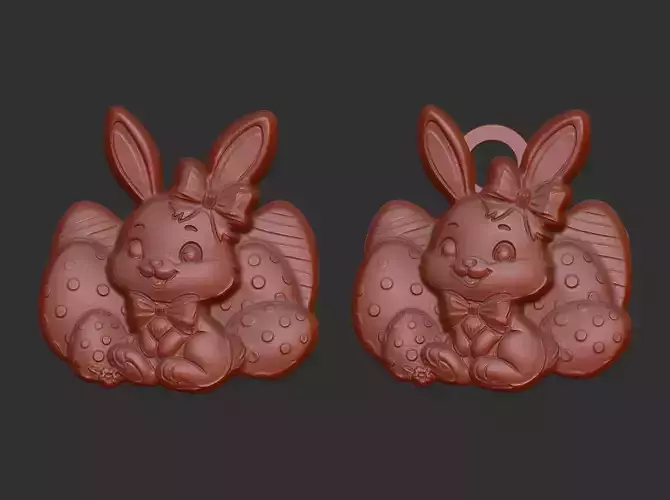 easter bunny eggs decor 