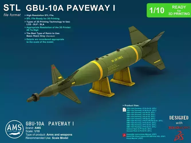 GBU-10A Paveway I - Scale 1-10