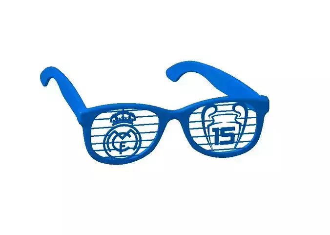 REAL MADRID 15 CHAMPIONS FAN SUNGLASSES 3D print model