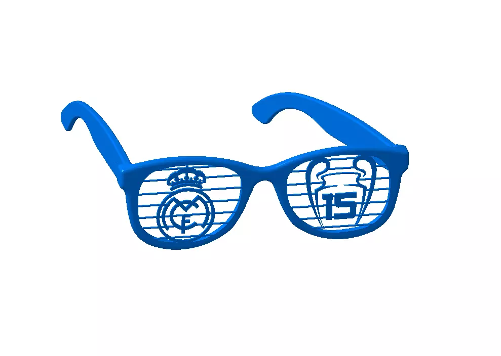 REAL MADRID 15 CHAMPIONS FAN SUNGLASSES 3D print model_0