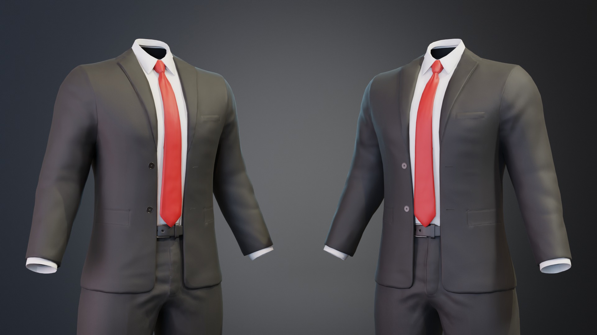 Men Formal Suit Collection - Animation and Game Ready _9