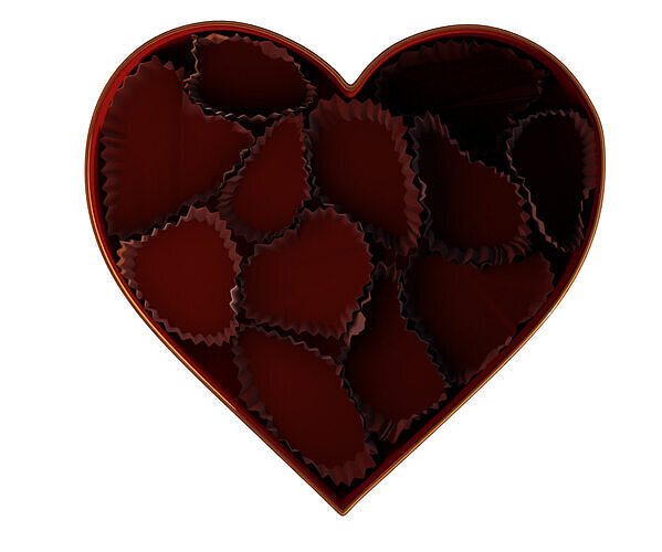 Romantic CANDY Chocolate Box 3D model 6