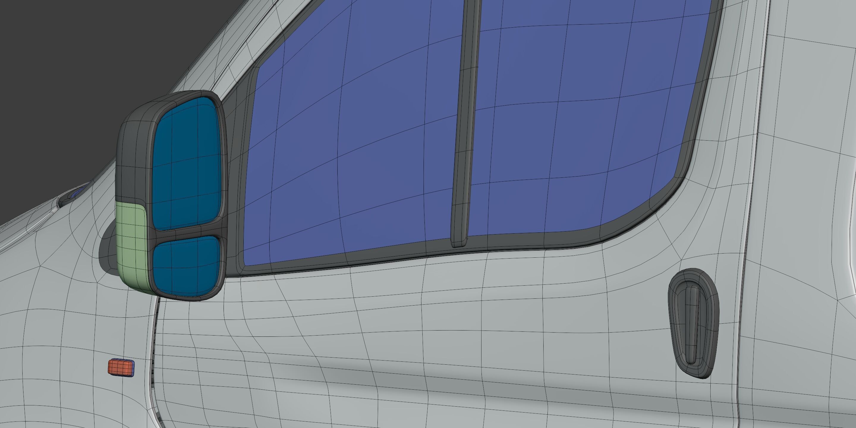 Generic Van Low-poly 3D model_20