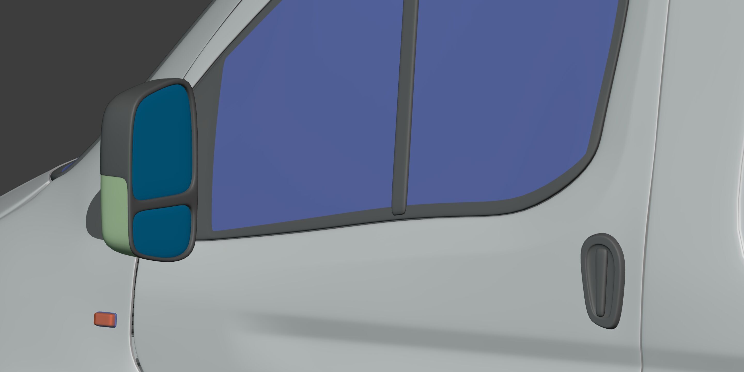 Generic Van Low-poly 3D model_19