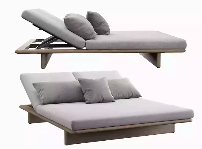 Kettal Custom Double Sunbed 3D model