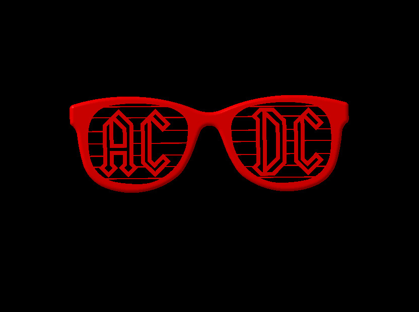 ACDC FAN SUNGLASSES 3D print model_1