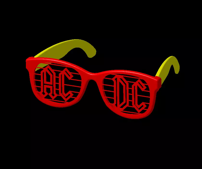 ACDC FAN SUNGLASSES 3D print model_0