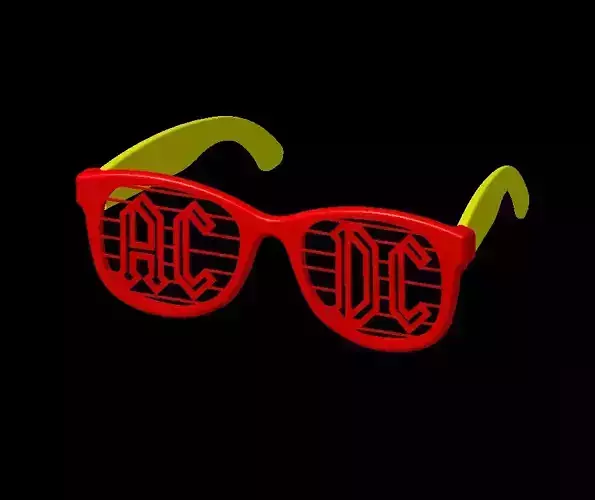 ACDC FAN SUNGLASSES 3D print model