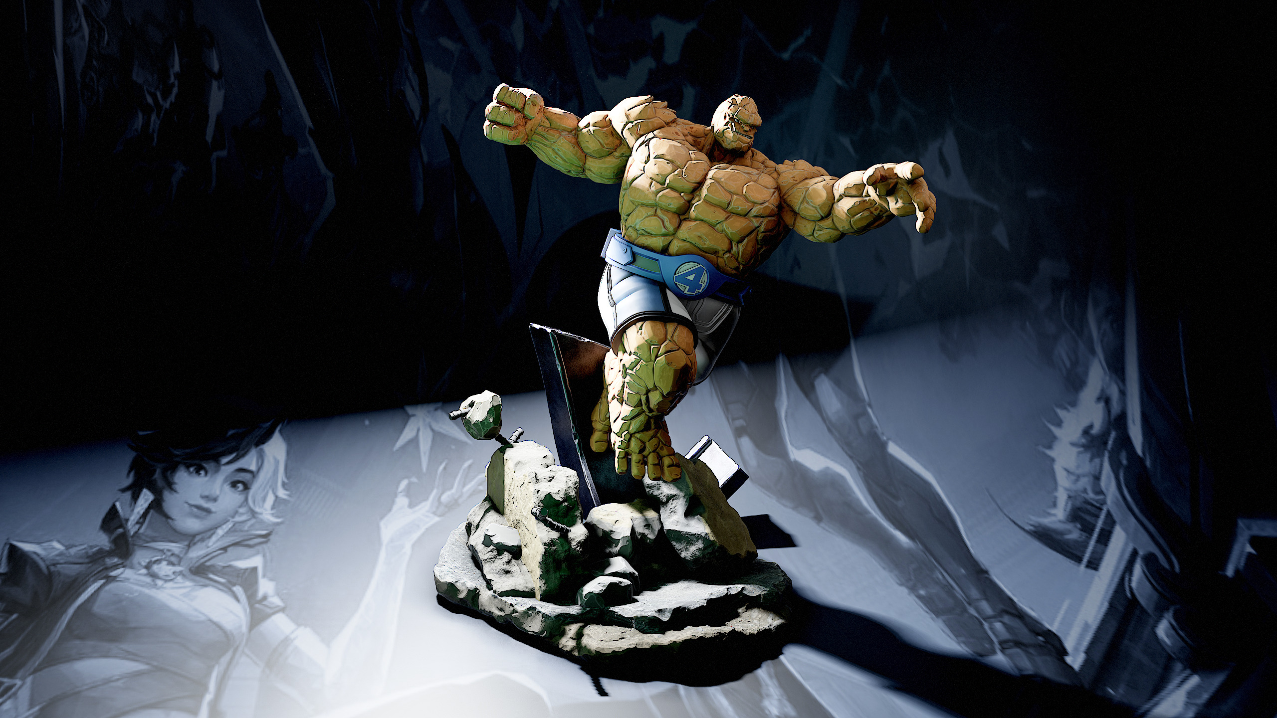 The Thing Marvel Rivals 3D print model_5