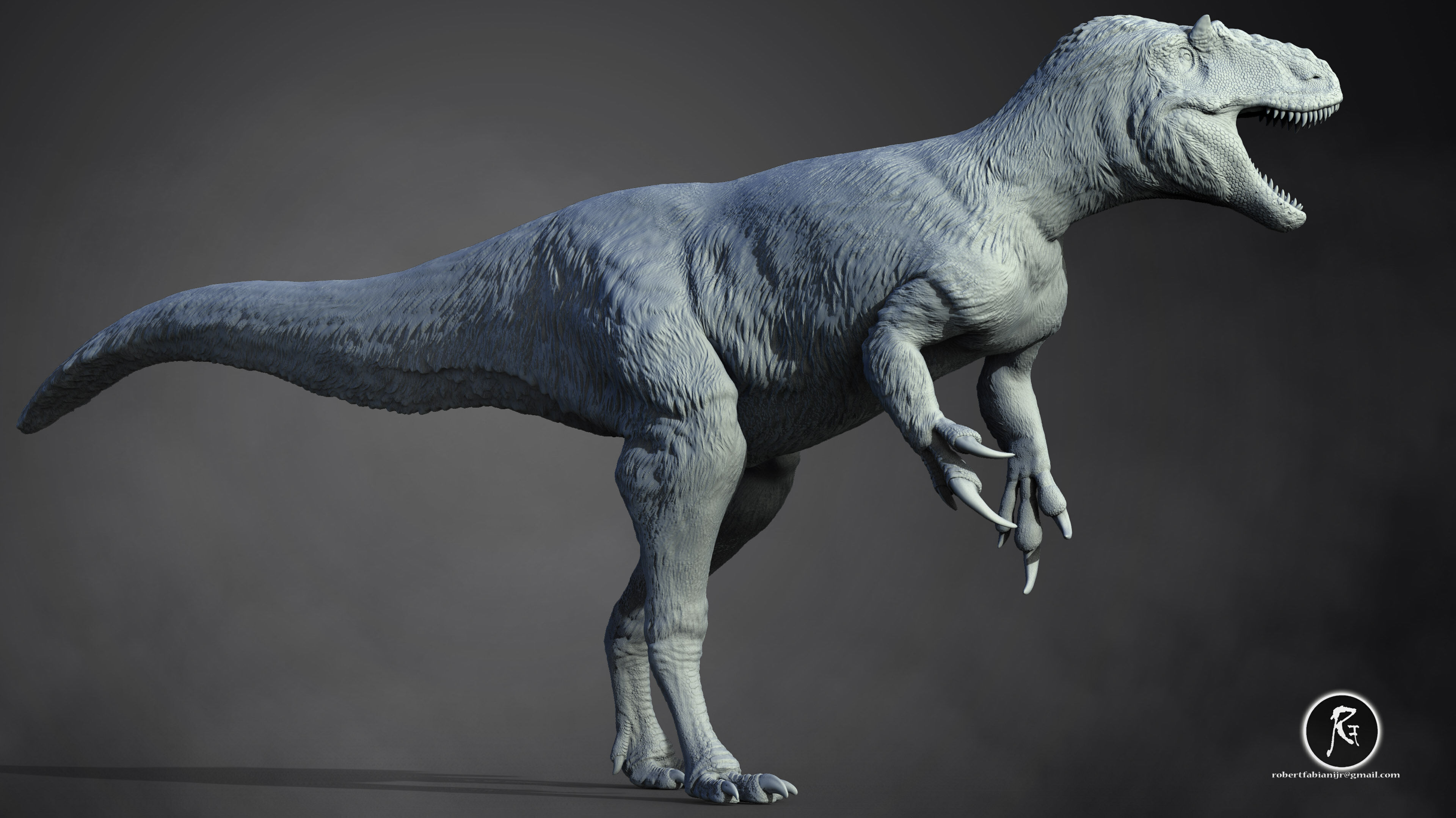  Yutyrannus 3D print model_3