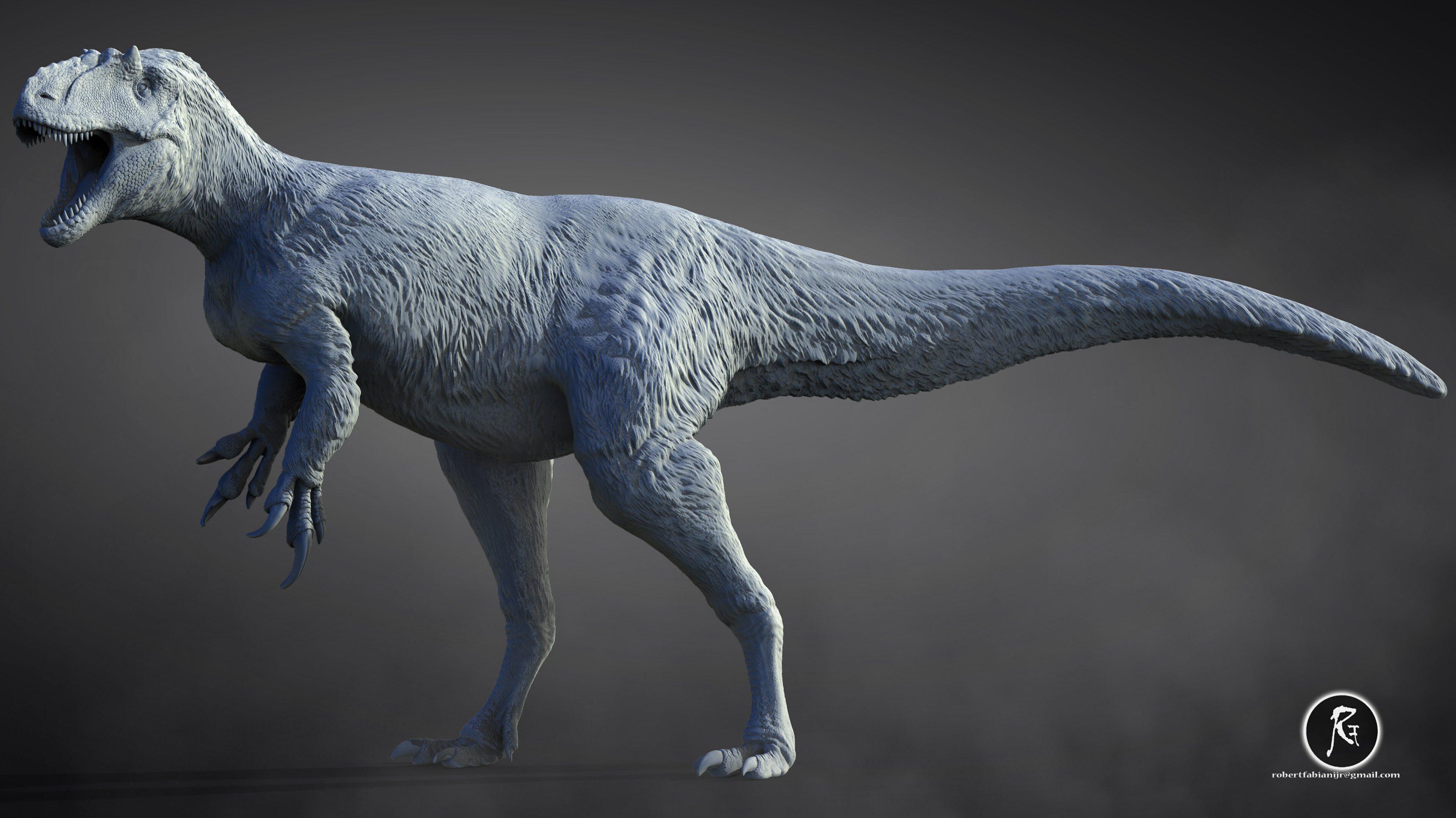  Yutyrannus 3D print model_2