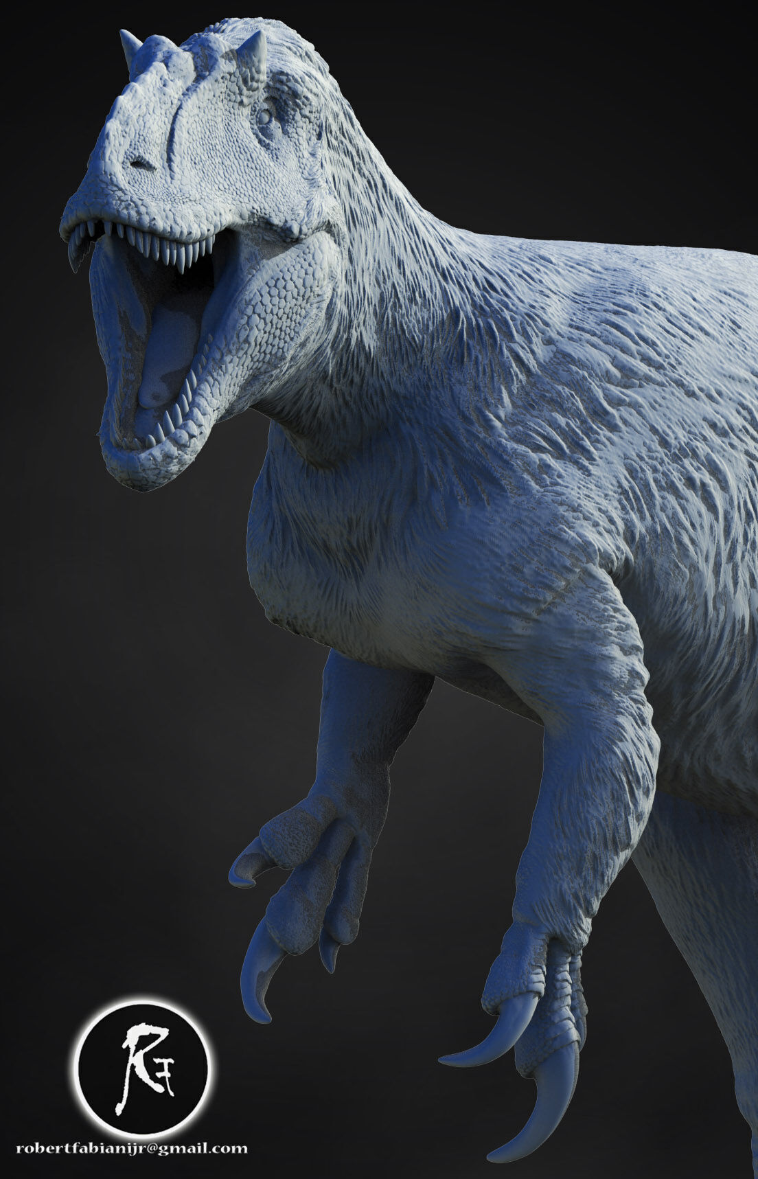  Yutyrannus 3D print model_1