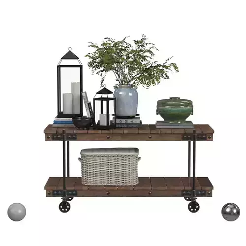 Coupling Industrial Wooden Table
