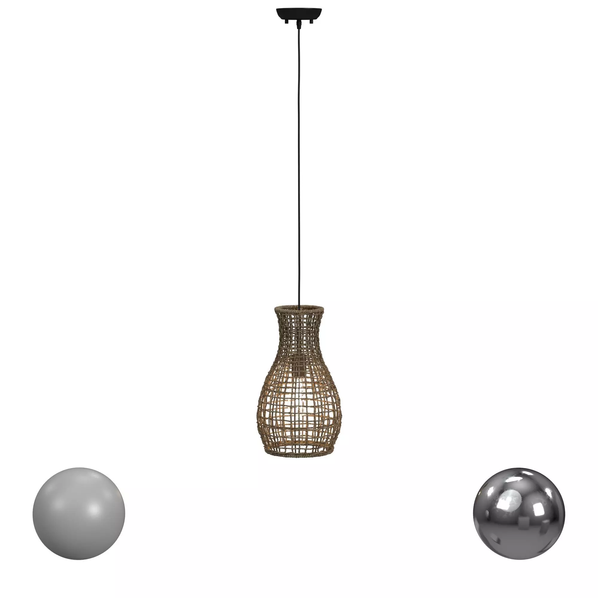 Renwil Nahanni Ceiling Fixture 3D model_0