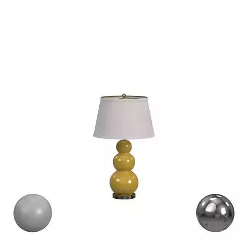 Safavieh Pamela Triple Gourd Ceramic Lamp 3D model