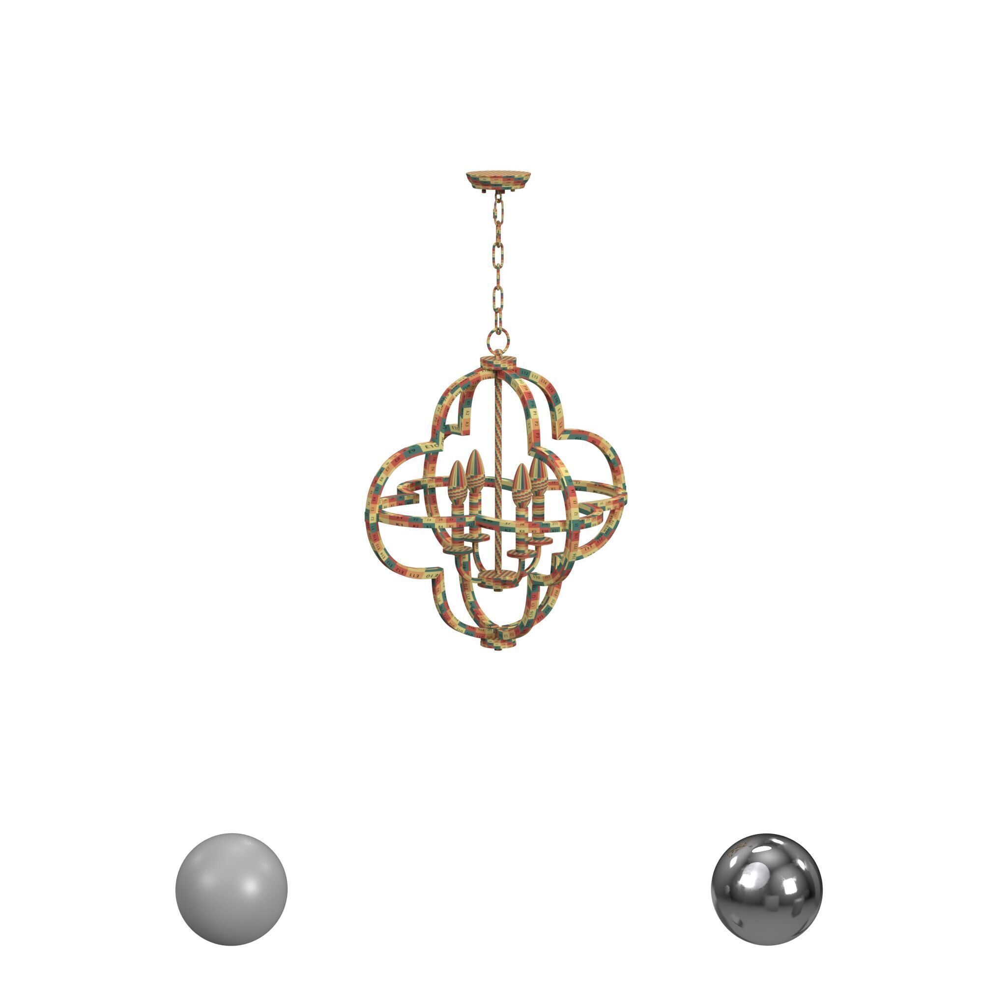 Safavieh Mila Pendant 3D model_2