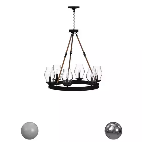 Safavieh Fritz 25 Inch Dia Adjustable Chandelier