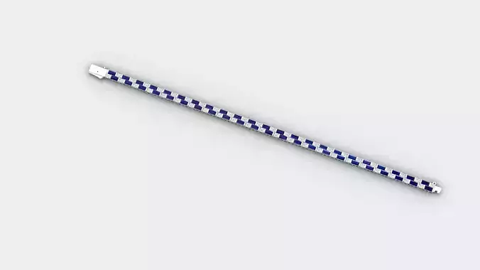 baguette stone tennis bracelet