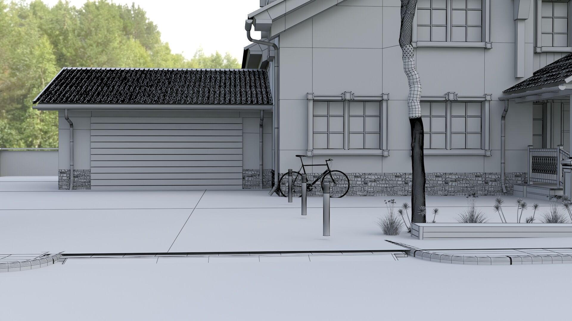 House castle 3D model_11