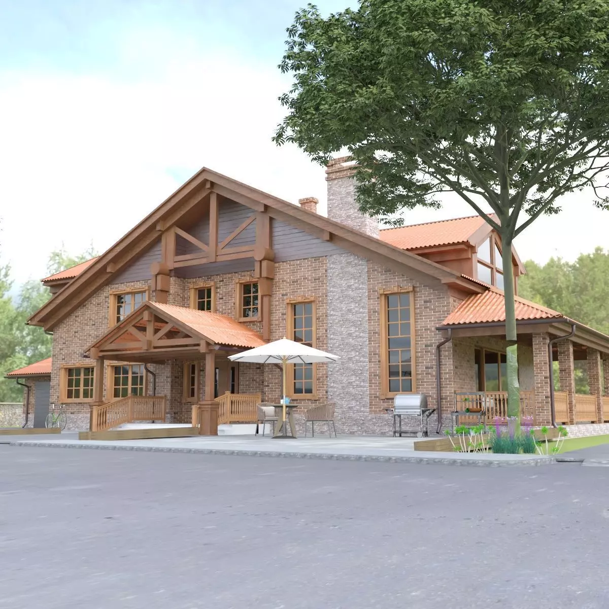 House castle 3D model_0