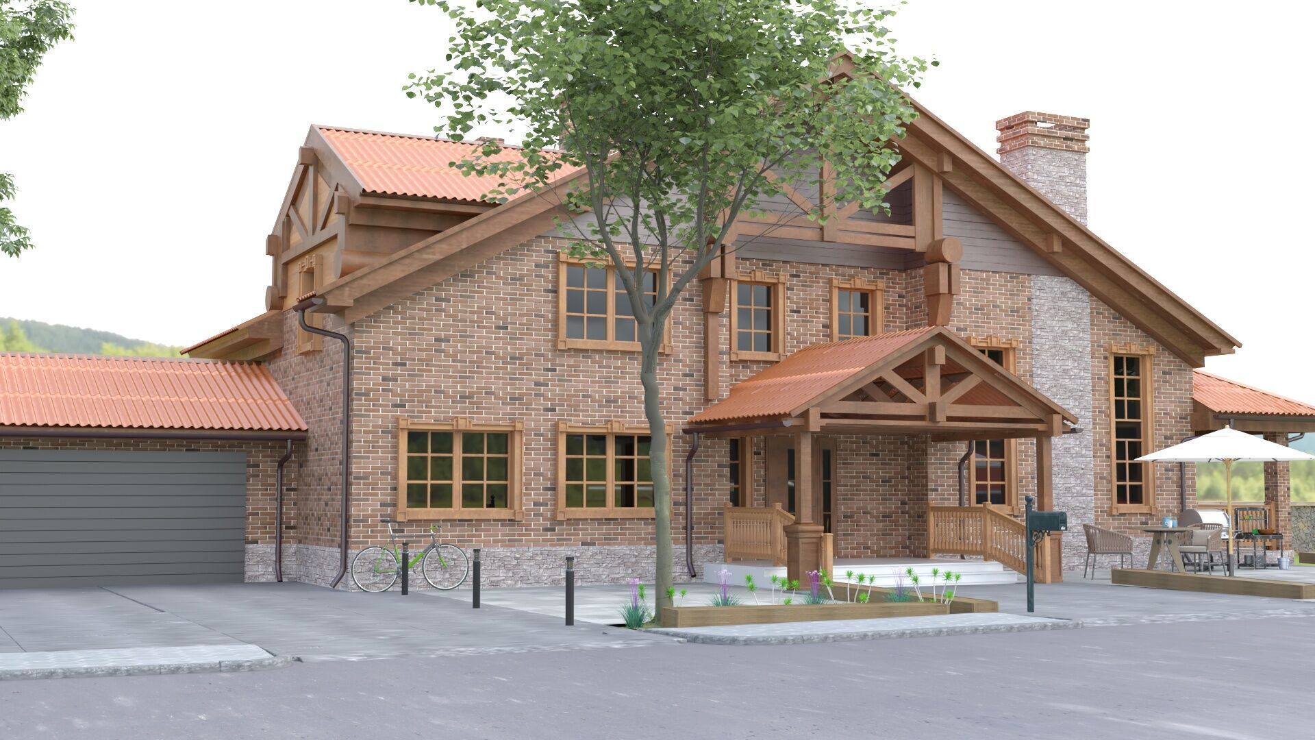 House castle 3D model_3