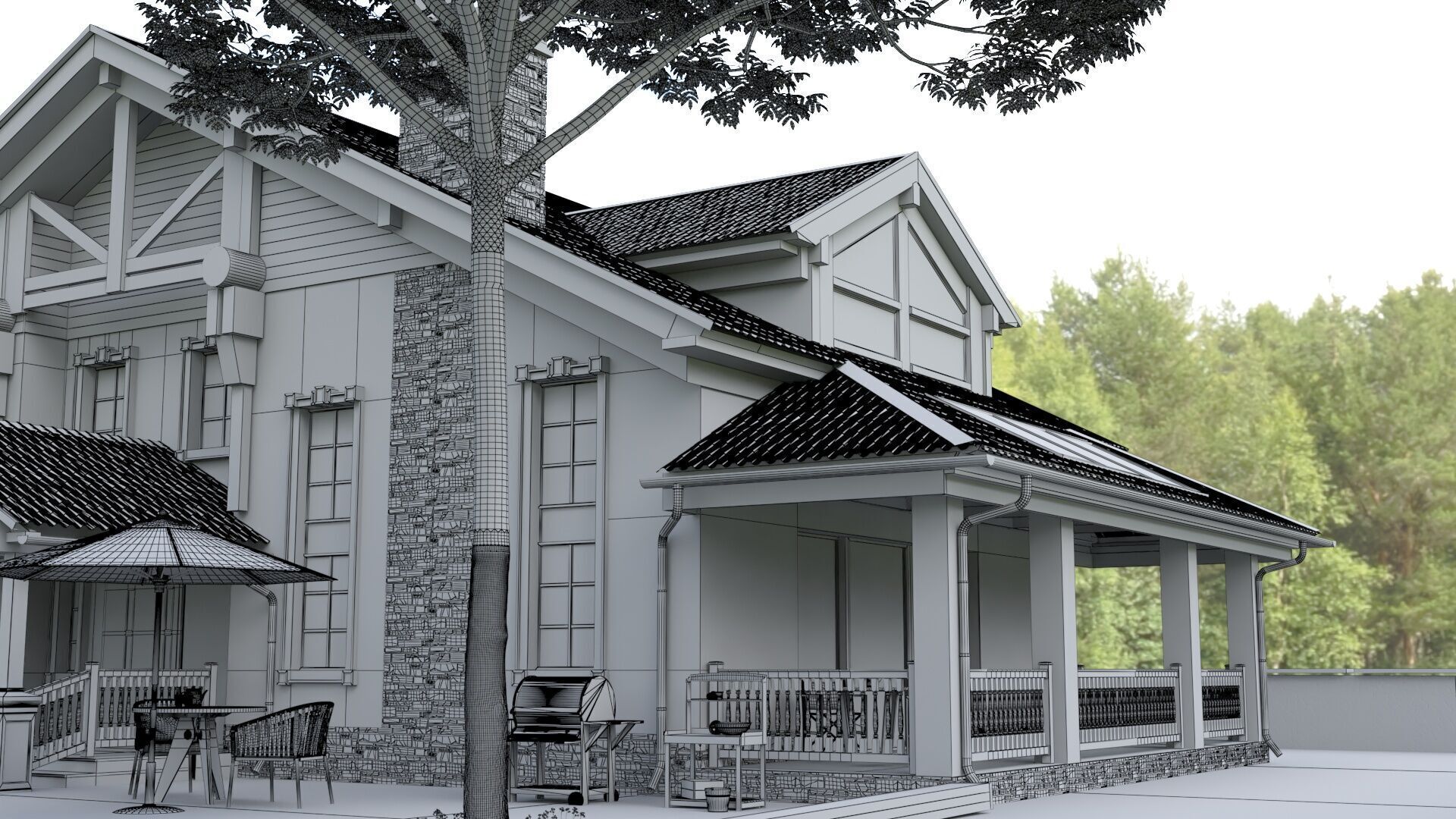 House castle 3D model_9