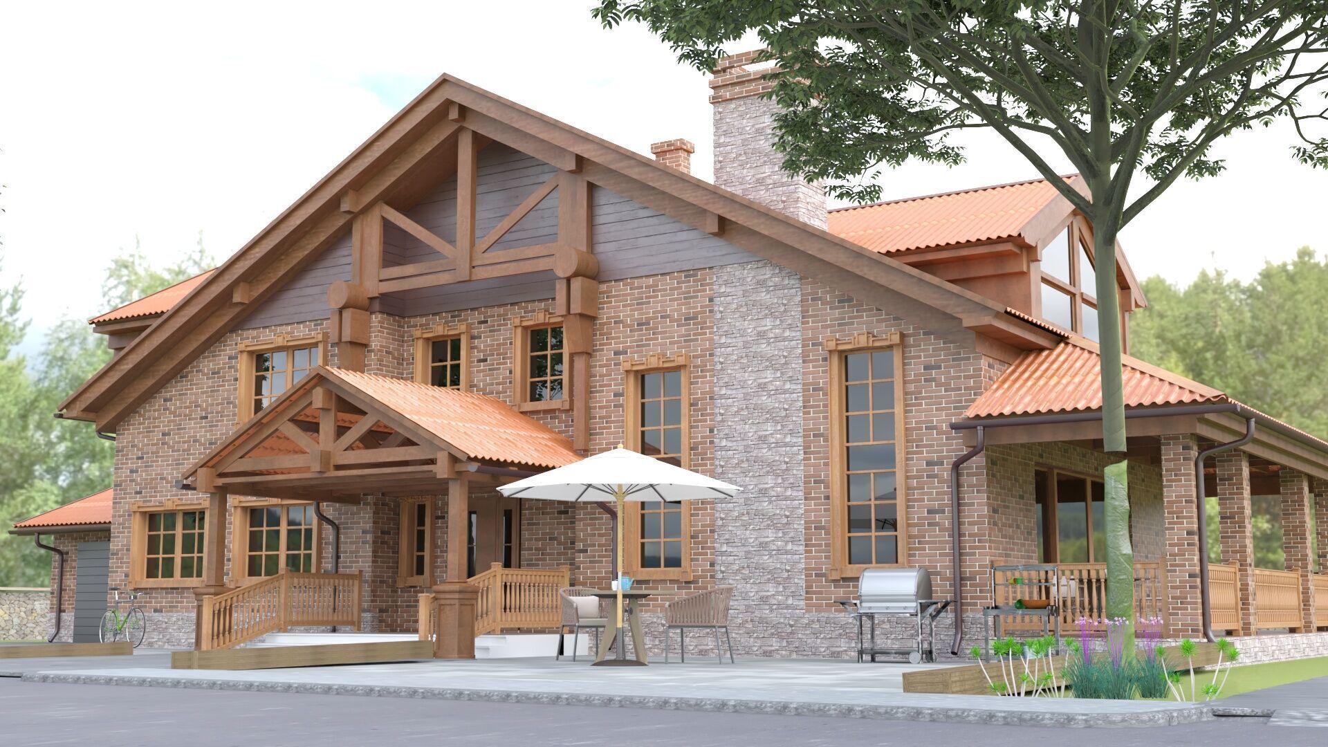 House castle 3D model_1