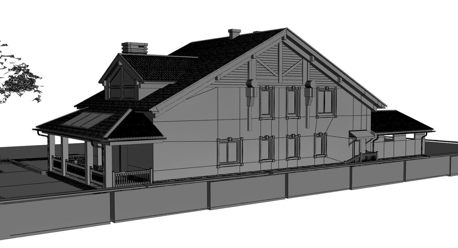 House castle 3D model_12