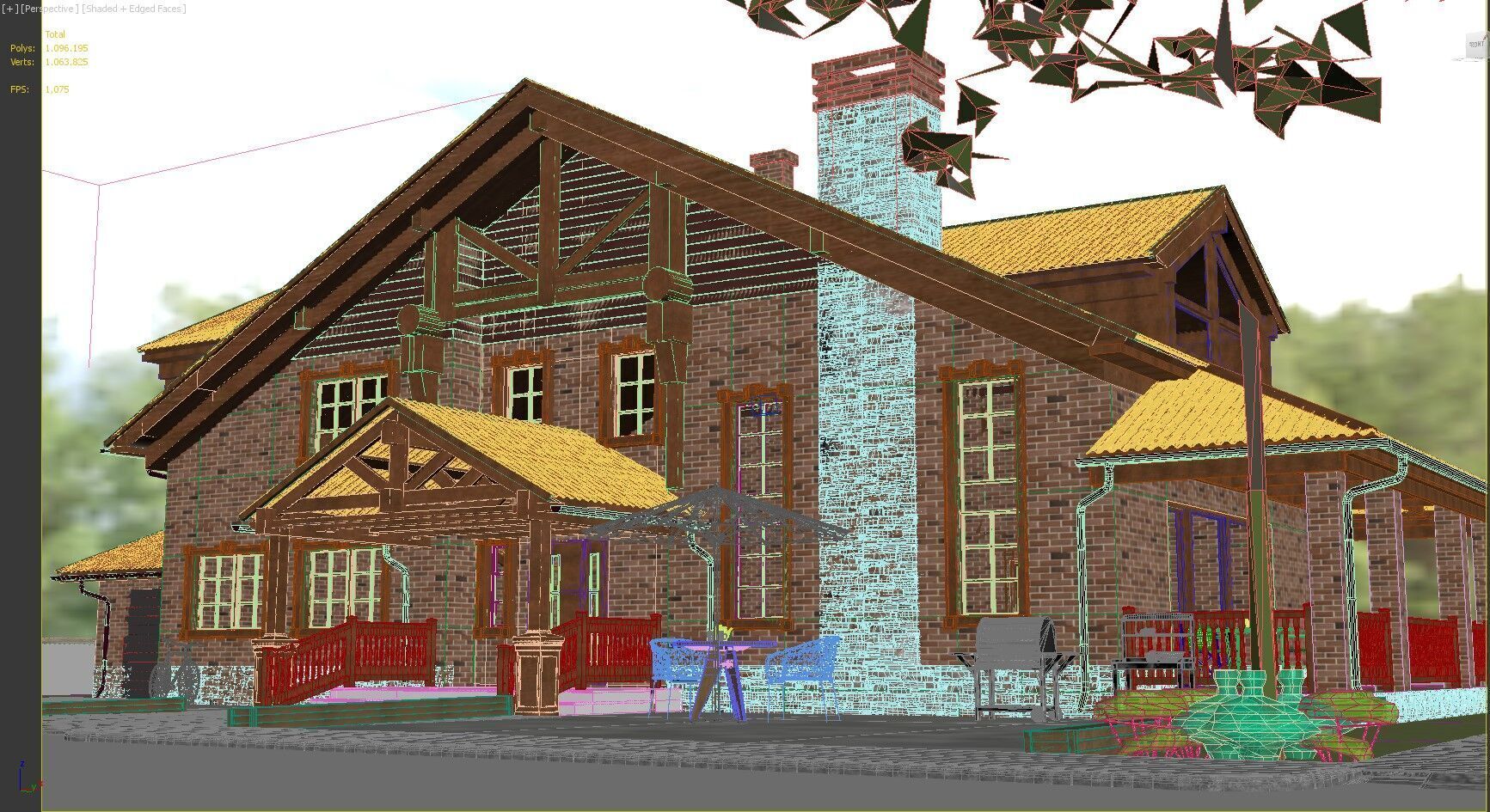 House castle 3D model_7