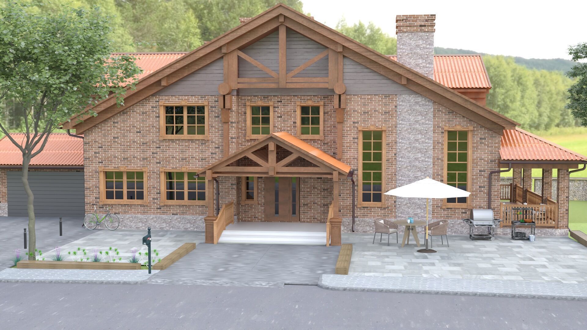 House castle 3D model_2