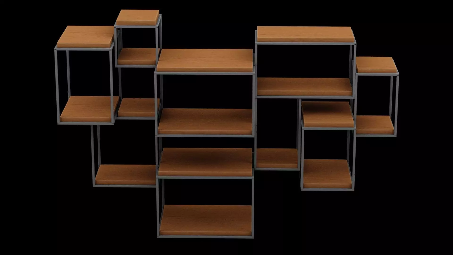 Geometrical Furniture Design Low-poly 3D model