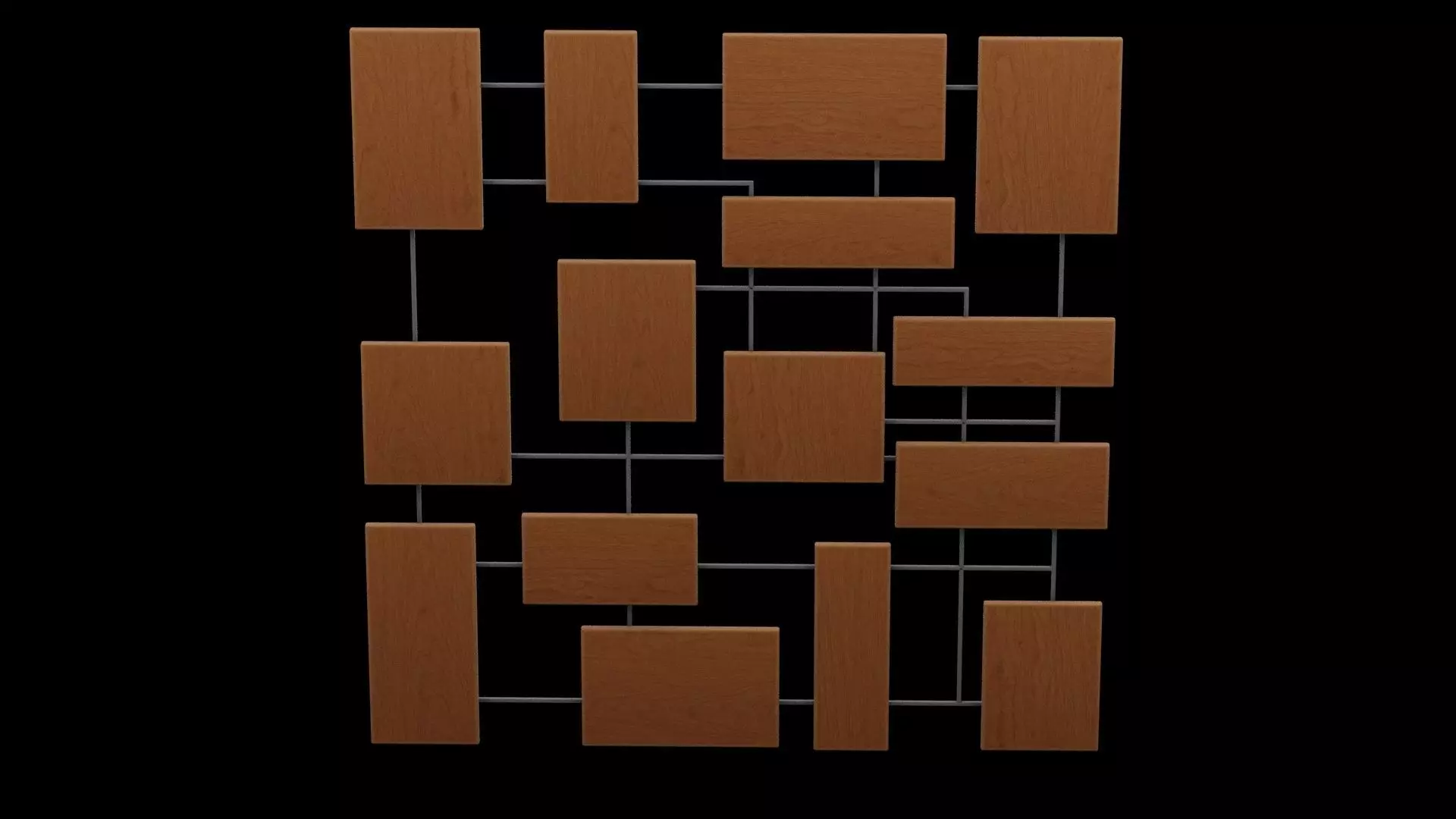 Geometrical Furniture Design Low-poly 3D model