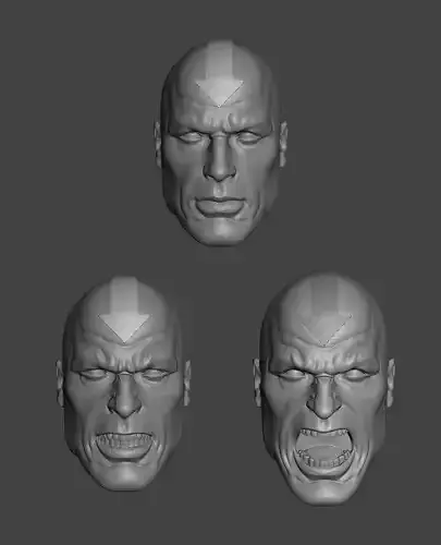 DC RED TORNADO EXPRESSIONS 3-PACK HEADSCULPT