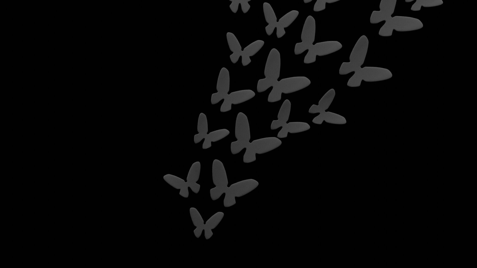 Butterfly Geometrical Furniture Design Low-poly 3D model_3