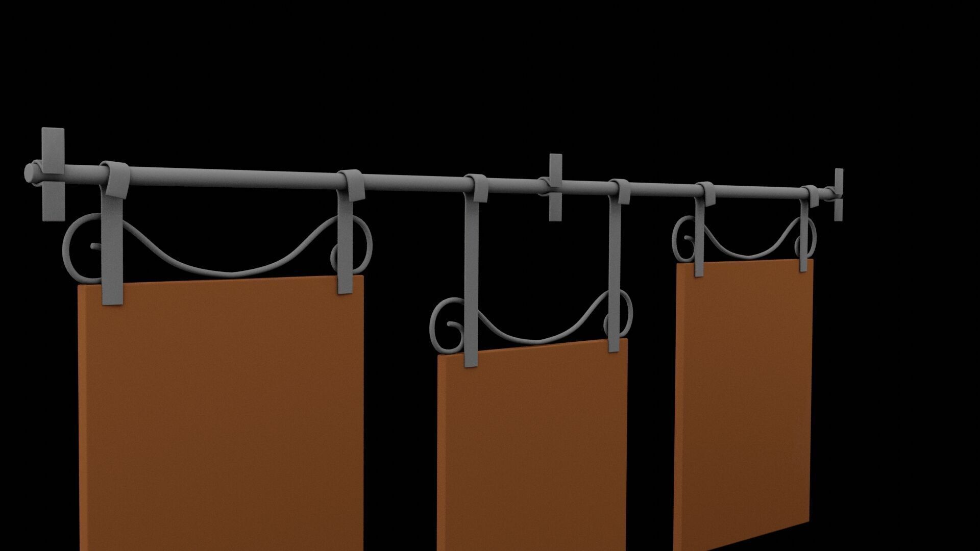 Geometrical Furniture Design Low-poly 3D model_5