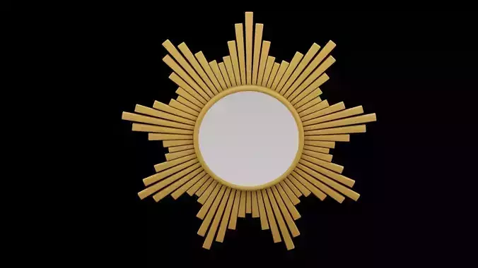 Flowered Mirror Design