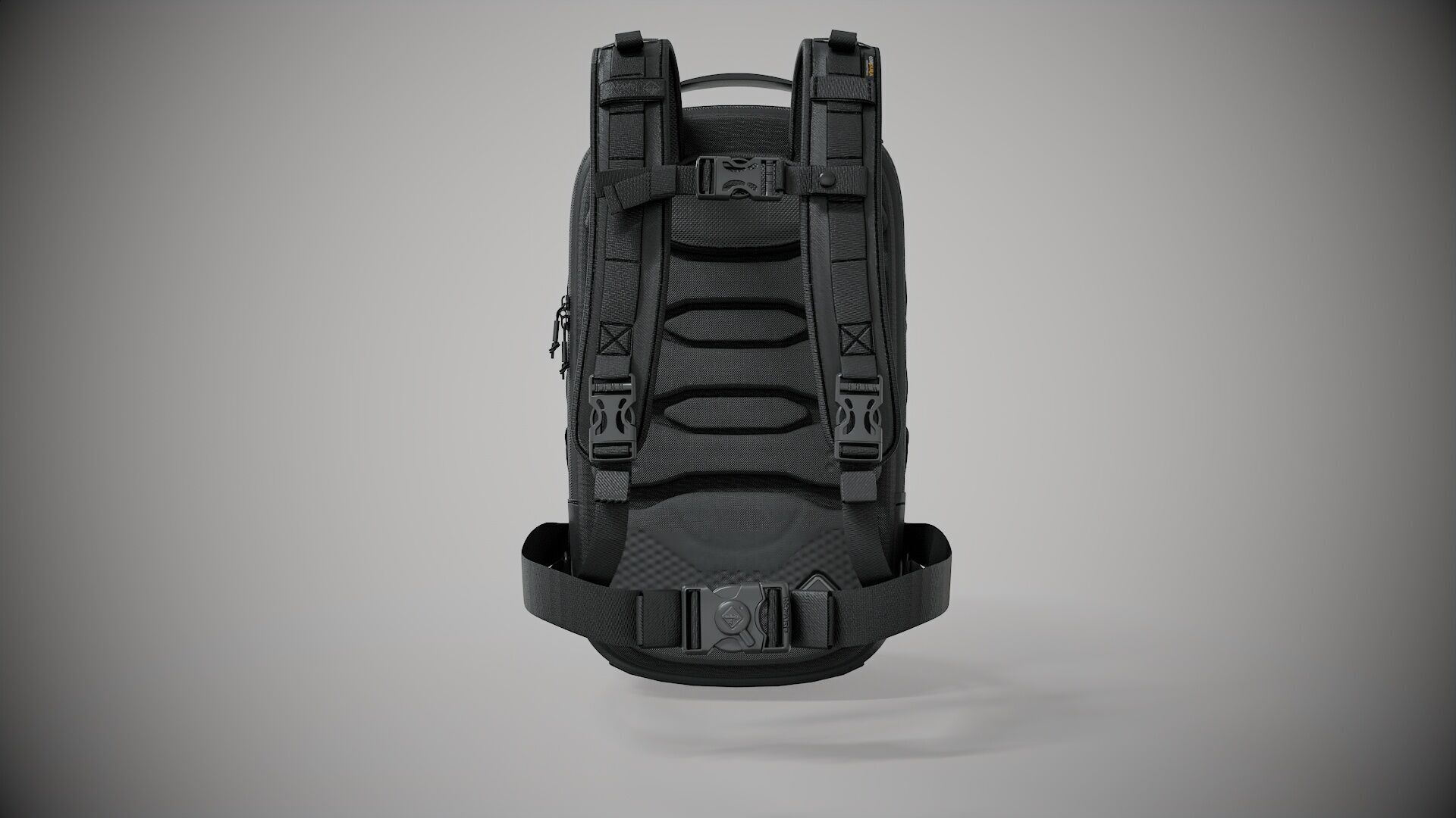 military combat baggage bag 3D model_7