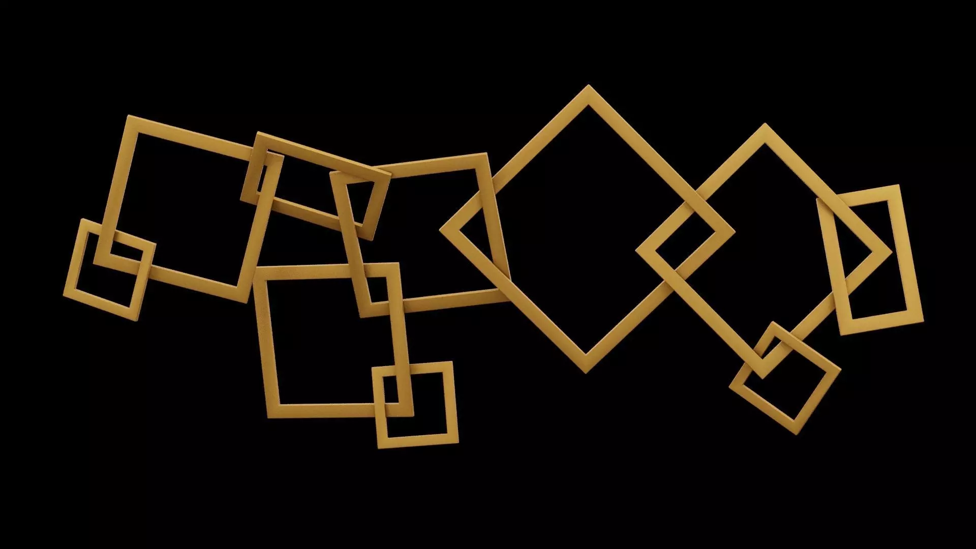 Geometrical Furniture Design Low-poly 3D model